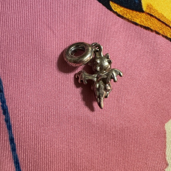 Silver Dragon Charm Pendant - Picture 2 of 3